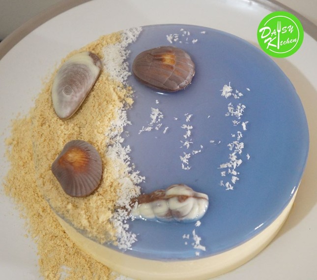 Bạn đã thử làm cheesecake biển xanh - món bánh cực xinh khiến hội yêu biển thích mê? ảnh 5