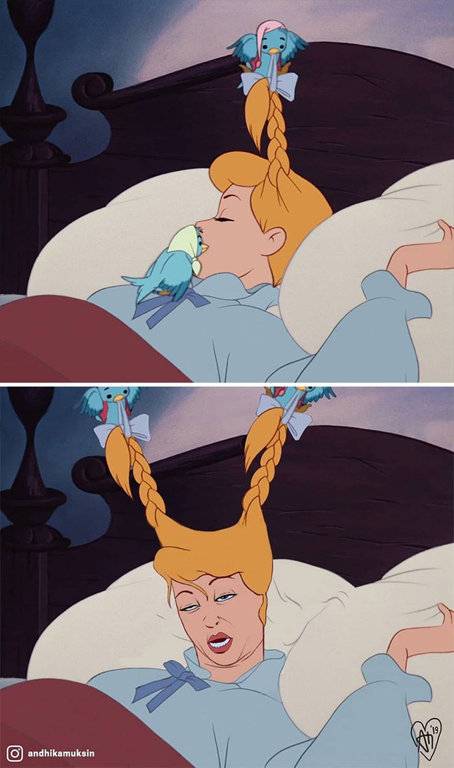 Bạch Tuyết mũi heo, Ariel đắc ý, Bella hai cằm: Biểu cảm khó đỡ của các công chúa Disney ảnh 3