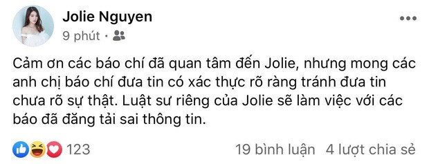 Jolie Nguyễn vẫn bình thản làm điều này trên mạng xã hội bất chấp tin đồn bủa vây ảnh 2