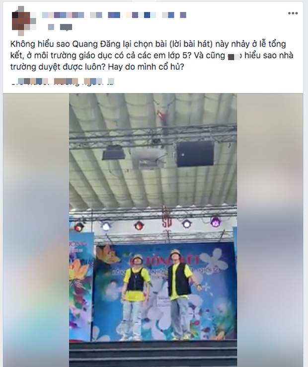 Mang vũ đạo “Bigcityboi” biểu diễn trong trường học, Quang Đăng bị chê nhiều hơn khen ảnh 3
