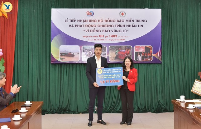 Nặng tình nhân ái của tập thể cán bộ nhân viên MED GROUP vì khúc ruột miền Trung ảnh 1