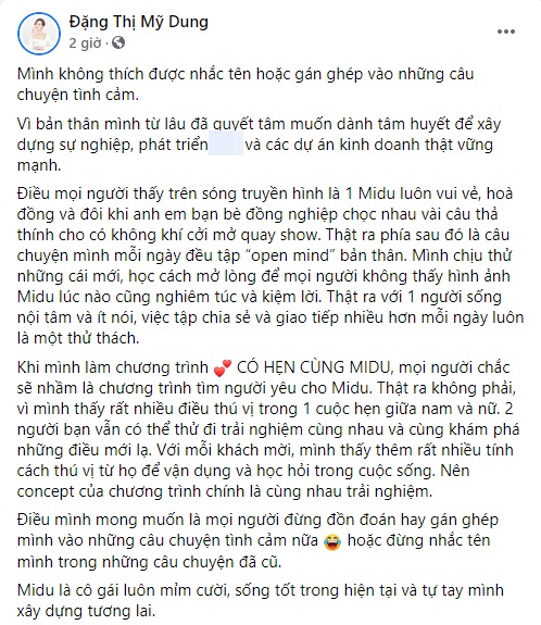 Midu đành lên tiếng khi liên tục bị netizen kéo vào bộ phim “người yêu cũ đi lấy vợ” ảnh 3