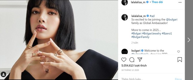 Bất chấp tài khoản Instagram gây tranh cãi, Lisa vẫn lập kỷ lục mới với bức hình này ảnh 4