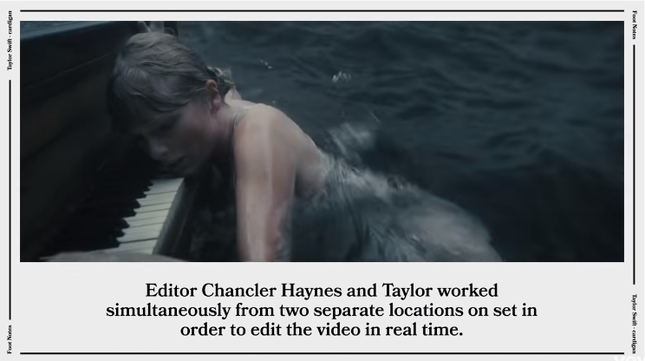 Sợ fan không tìm ra hết “hint”, Taylor Swift đăng hẳn một clip giải thích về MV “cardigan“ ảnh 8