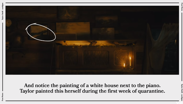 Sợ fan không tìm ra hết “hint”, Taylor Swift đăng hẳn một clip giải thích về MV “cardigan“ ảnh 3