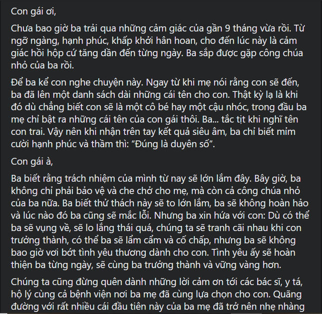 Xúc động với bức thư gửi con gái tương lai của Ông Cao Thắng nhân dịp sinh nhật Đông Nhi ảnh 3