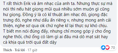 Erik thành chủ đề tranh cãi trước ngày ra MV mới: Kẻ chê kĩ năng, người hết lòng bênh vực ảnh 2