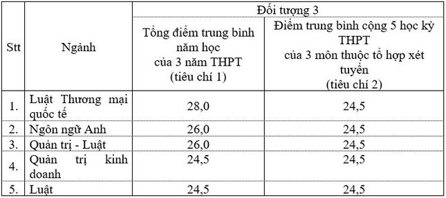 Hai trường luật có tiếng ở TPHCM công bố điểm chuẩn trúng tuyển sớm ảnh 3