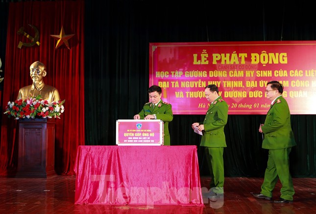Phát động học tập 3 liệt sỹ anh dũng hy sinh ở Đồng Tâm ảnh 1