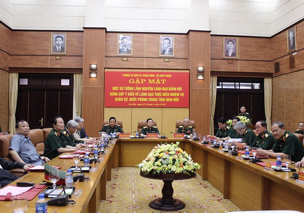 Bộ Quốc phòng gặp mặt tướng lĩnh cấp cao ảnh 1