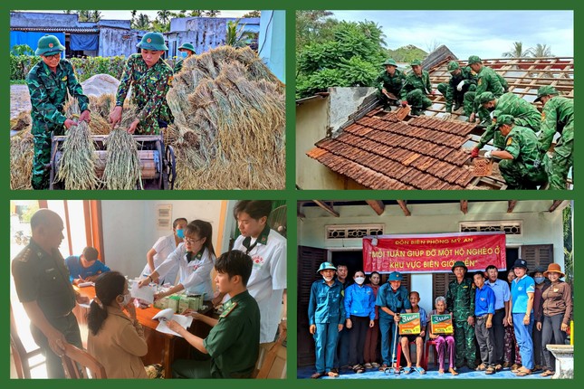 344 tổ ‘Tay kéo Biên phòng’ cắt tóc miễn phí cho học sinh và nhân dân ảnh 8