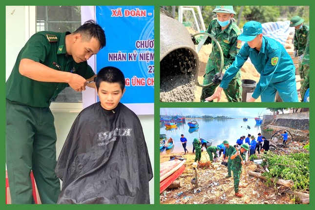 344 tổ ‘Tay kéo Biên phòng’ cắt tóc miễn phí cho học sinh và nhân dân ảnh 5