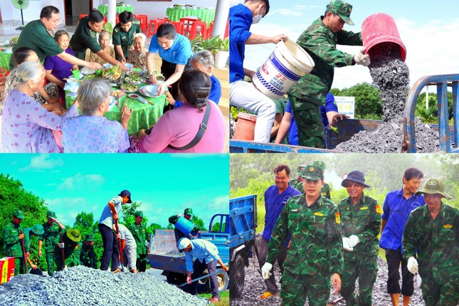 344 tổ ‘Tay kéo Biên phòng’ cắt tóc miễn phí cho học sinh và nhân dân ảnh 4