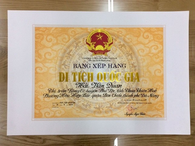 Hải Vân quan trở thành di tích cấp quốc gia ảnh 1