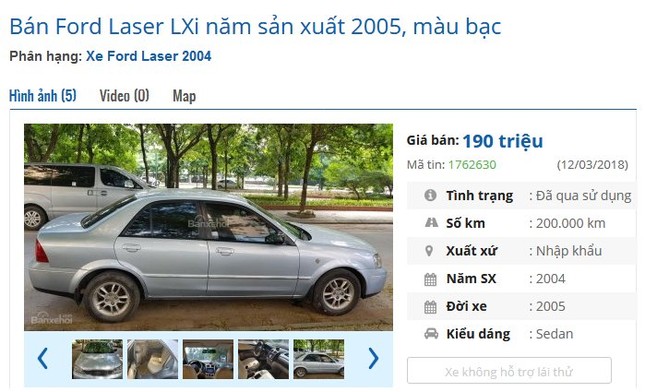 Bất ngờ loạt ôtô cũ rao bán với giá chỉ từ 120 triệu đồng ảnh 4