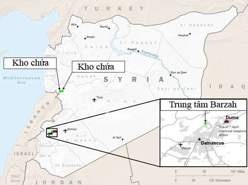 Hình ảnh đầu tiên tại sân bay Syria sau khi bị tên lửa Mỹ tấn công ảnh 1