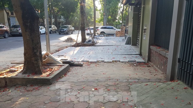 Biệt thự đô thị kiểu mẫu Hà Nội tự chặt cây, lát vỉa hè sai quy hoạch ảnh 2