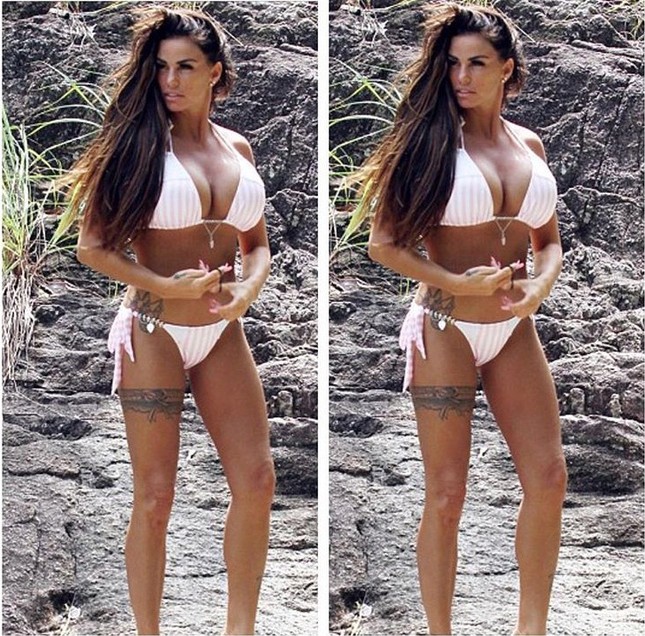 Siêu mẫu Katie Price ‘thả rông’ vòng một ngoại cỡ trên biển Thái Lan ảnh 4