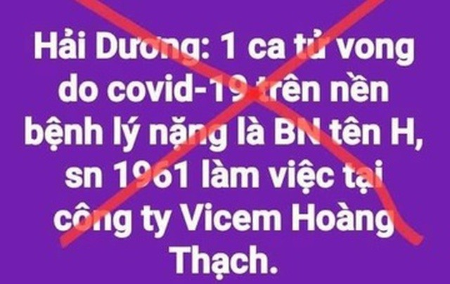 Bản tin 8H: Thực hư thông tin Hải Dương có người tử vong vì COVID-19 ảnh 1