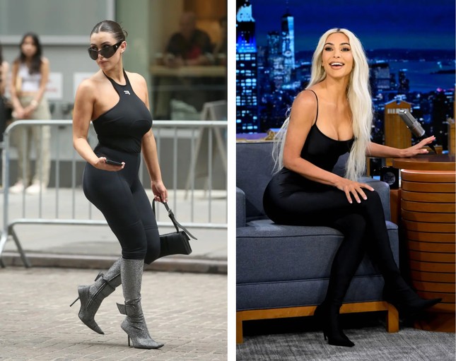 Vợ mới của Kanye West giống Kim Kardashian ảnh 1