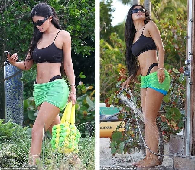 Vóc dáng đồng hồ cát của Kylie Jenner khi diện bikini ảnh 3