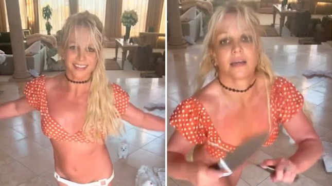 Cảnh sát đến nhà Britney Spears sau video múa dao gây sốc ảnh 1