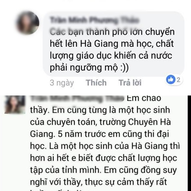 Cựu teen THPT chuyên Hà Giang gây tranh cãi khi chia sẻ về giáo dục của tỉnh Hà Giang ảnh 2