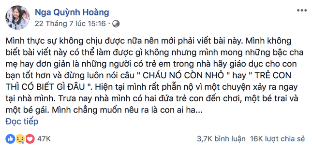 "Trẻ con thì có biết gì đâu": Câu "cửa miệng" của nhiều phụ huynh khiến dân mạng tranh cãi ảnh 1