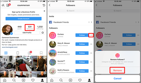 Làm thế nào để chặn người theo dõi trên Instagram? ảnh 2