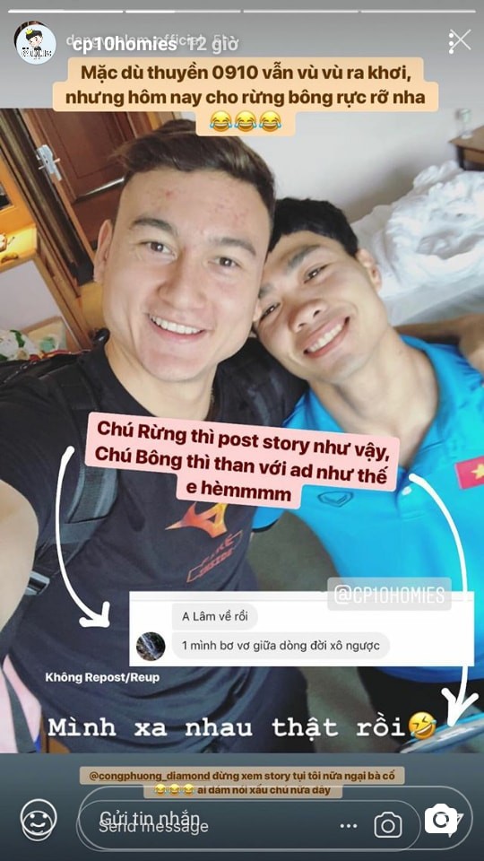Công Phượng và Lâm “Tây” “tình bể bình” thế này bảo sao hội Owker không “đẩy thuyền” cho được! ảnh 3