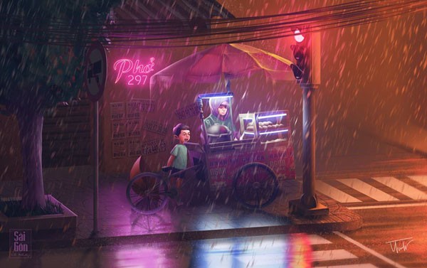 Bộ ảnh "Sài Gòn có mưa" phiên bản art-project khiến ai cũng phải thốt lên: "Sao mà đẹp thế!" ảnh 3