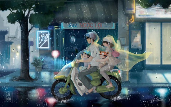 Bộ ảnh "Sài Gòn có mưa" phiên bản art-project khiến ai cũng phải thốt lên: "Sao mà đẹp thế!" ảnh 5