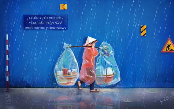 Bộ ảnh "Sài Gòn có mưa" phiên bản art-project khiến ai cũng phải thốt lên: "Sao mà đẹp thế!" ảnh 6