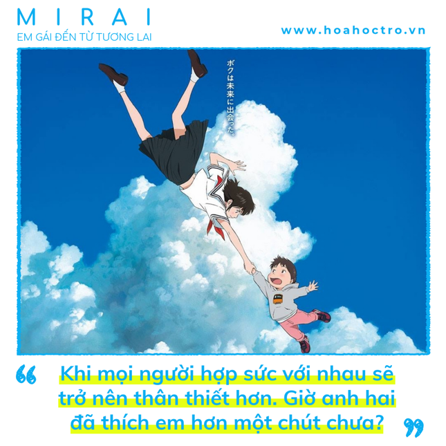 "Mirai: Em gái đến từ tương lai": Hành trình học yêu thương và cùng nhau trưởng thành ảnh 1