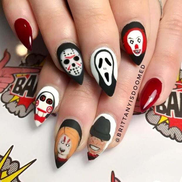 Mẫu nail siêu độc đáo "bao hot" nhất tháng cô hồn ảnh 2