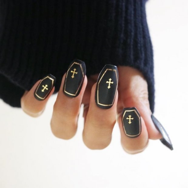 Mẫu nail siêu độc đáo "bao hot" nhất tháng cô hồn ảnh 6