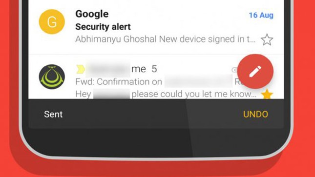 Gmail trên Android cho phép thu hồi email đã gửi ảnh 1