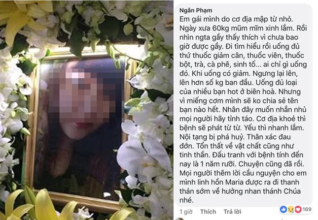 Mạng xã hội xôn xao: Cô gái 22 tuổi tử vong vì uống thuốc giảm cân nhiều năm? ảnh 1