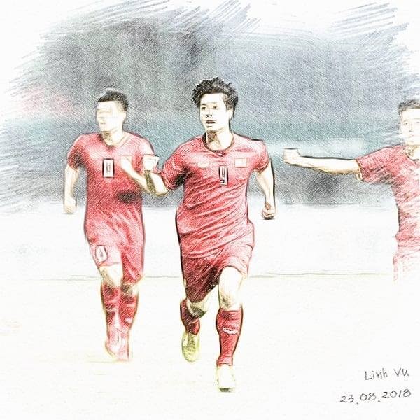 Muôn kiểu ăn mừng Việt Nam lần đầu vào tứ kết bóng đá nam ASIAD 2018 ảnh 14
