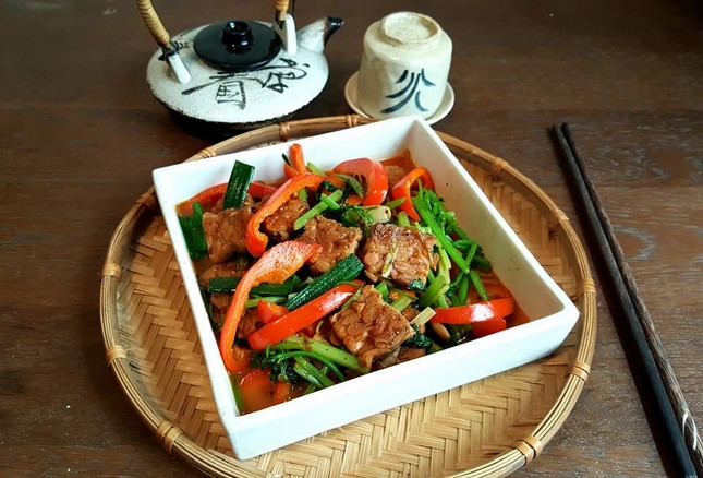 Mâm cao cỗ đầy các món chay đẹp mắt trong ngày rằm tháng Bảy ảnh 13