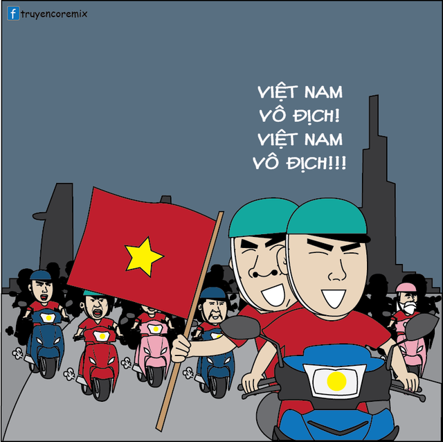 Loạt ảnh hài hước của dân mạng sau chiến thắng lịch sử của đội tuyển Olympic Việt Nam ảnh 14