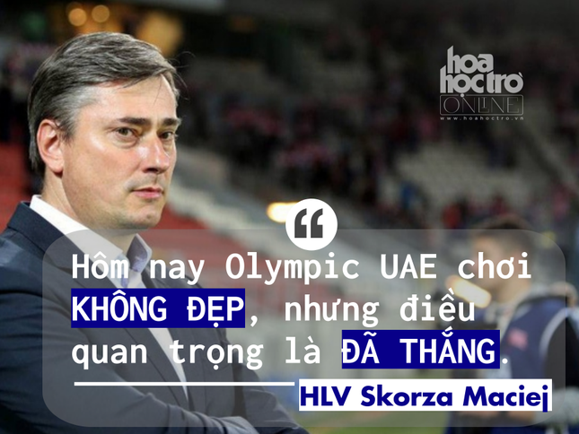 HLV UAE: "Hôm nay Olympic UAE chơi không đẹp, nhưng điều quan trọng là đã thắng" ảnh 1