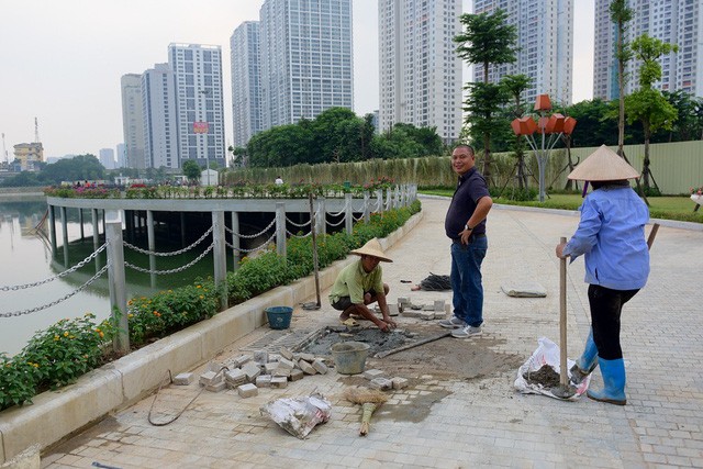 Toàn cảnh "lá phổi xanh" 130.000 m2 mới hoạt động ở Hà Nội ảnh 8