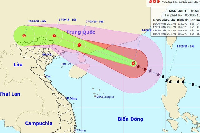 Bão số 6 sẽ vào Trung Quốc, miền Bắc Việt Nam có khả năng mưa lớn ảnh 1