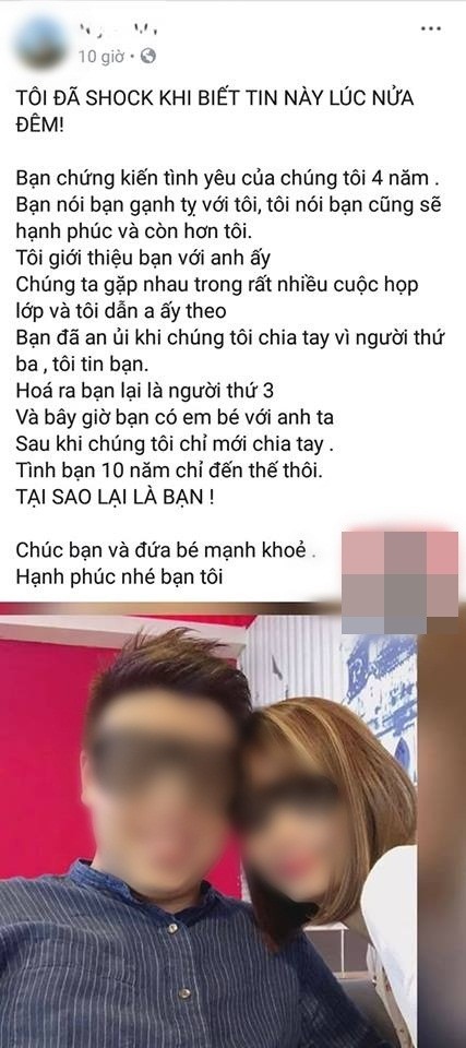 Cô gái bị bạn thân 10 năm "cướp" người yêu: "Chúc bạn và đứa bé mạnh khoẻ" ảnh 1