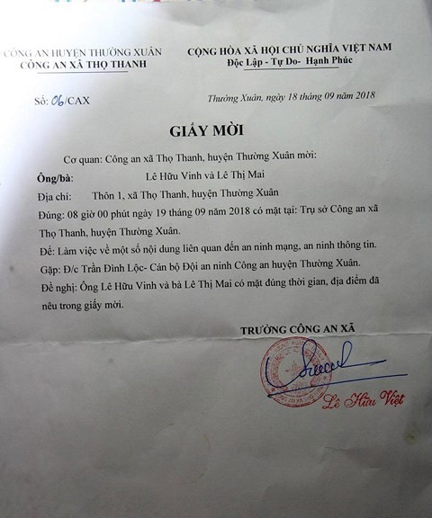 Thực hư chuyện "bị CA mời làm việc" vì đăng giấy mời họp phụ huynh lên Facebook ảnh 3