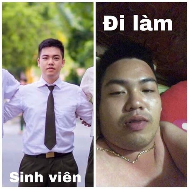 Dân mạng tiếc nuối thanh xuân, khoe ảnh thời sinh viên và khi đi làm “khác nhau 1 trời 1 vực” ảnh 5
