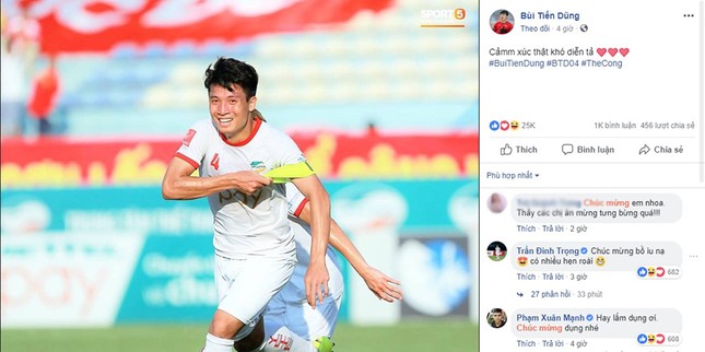 Bùi Tiến Dũng ghi bàn đưa Viettel lên V-League, đồng đội và người hâm mộ rần rần chúc mừng ảnh 1