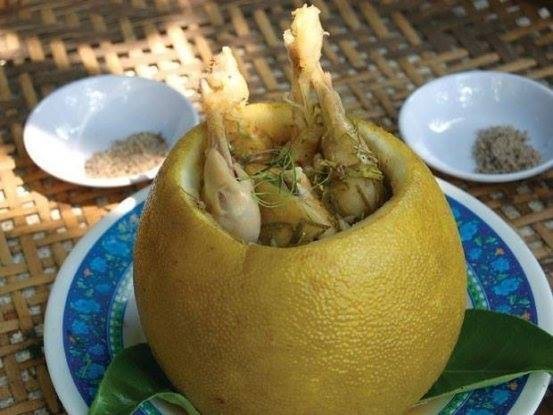 Gà hấp bưởi - món ăn “có một không hai” của người Đồng Nai ảnh 2