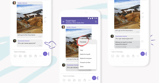 Viber bất ngờ tung tính năng tự động chuyển ngữ trên tin nhắn ảnh 1